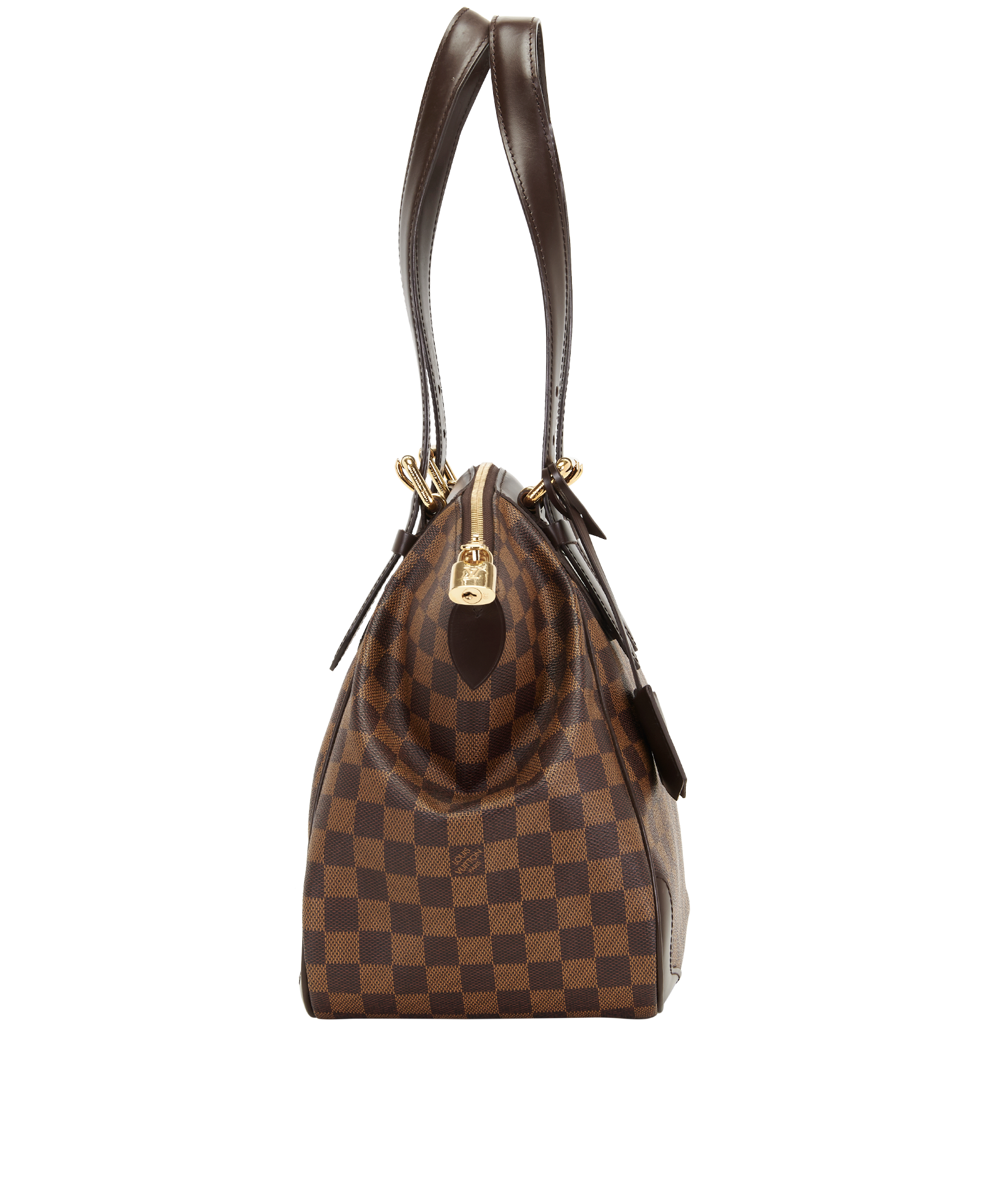 Verona MM Tote, &pound;695, Handbags, Brown, Canvas, Side view